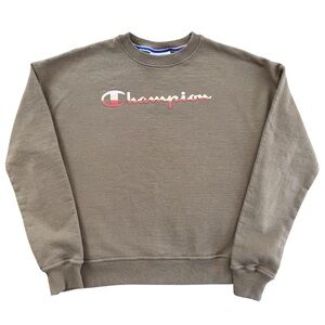 Champion Women’s XS Brown Sweatshirt Script Logo